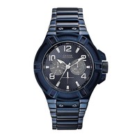 Guess Rigor W0218G4 horloge blauw 45 mm heren
