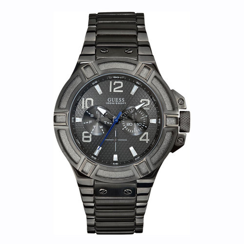Guess Guess Rigor W0218G1 relógio de homem cinzento escuro 45 mm