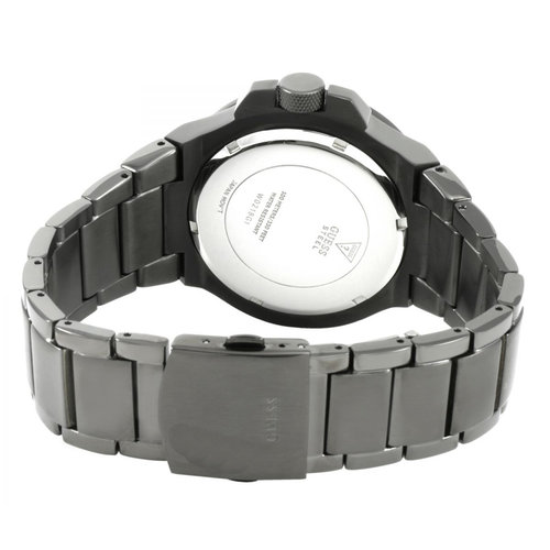 Guess Watch Guess W0218G1 Rigor analogue steel men's watch dark gray 45mm Gunmetal Gray