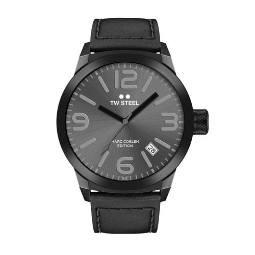 TW-Steel Relógio TW homens TW Steel 8 preto com bracelete de couro preto