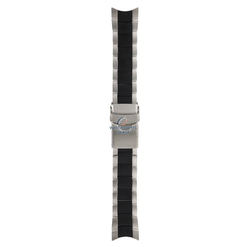 Seiko Seiko 300T1NM horlogeband 7S36 03G0 zwart staal 22mm 3OOT1