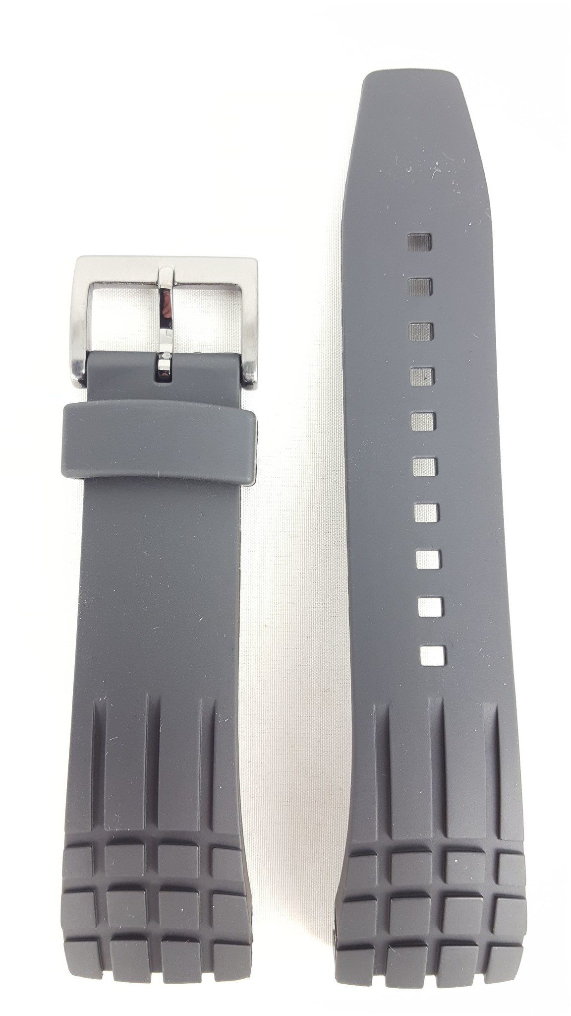 Watch Band For Seiko 7T62-0KH0 / 7T92-0NJ0 / 6G34-00K0 Black Rubber -  WatchPlaza