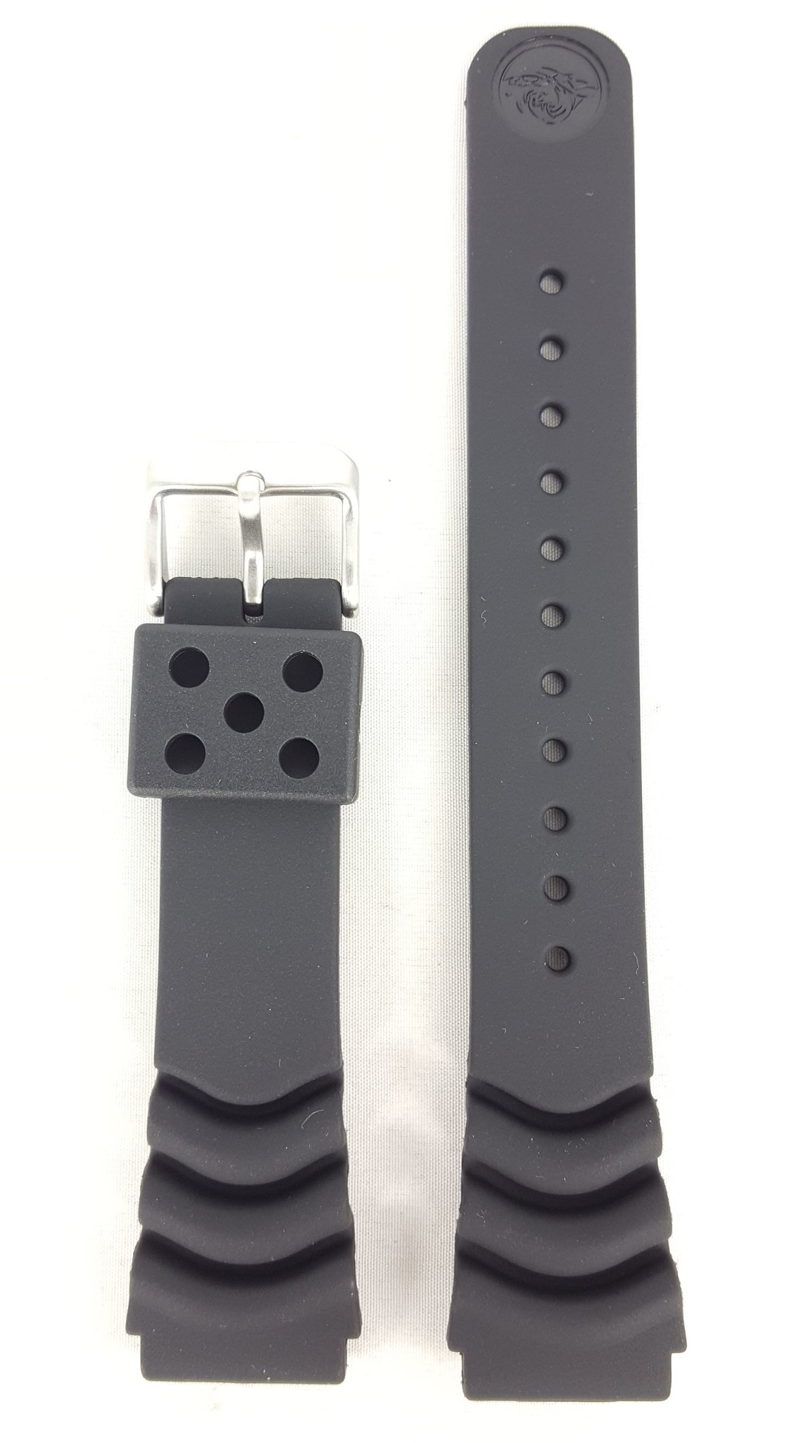 Seiko black diver strap 20mm 4HX0ZB - WatchPlaza