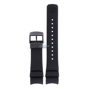 Seiko Seiko SNR031, SBDB037 Spring Drive Horlogeband Zwart Siliconen 23 mm