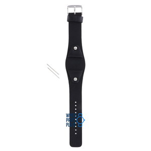 Fossil Fossil JR8132 Watch Band Black Leather 24 mm