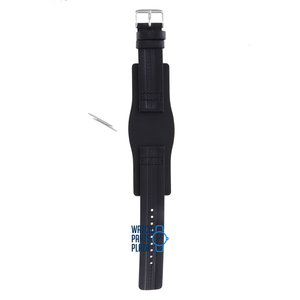 Fossil Fossil JR8290 Watch Band Black Leather 22 mm