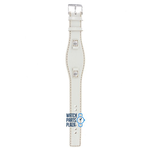 Fossil Fossil JR8202 Watch Band White Leather 09 mm