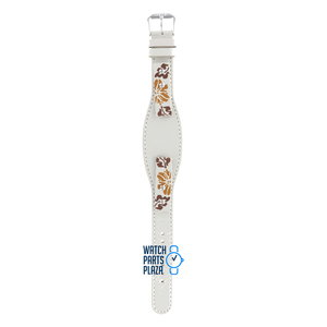 Fossil Fossil JR8347 Watch Band White Leather 12 mm