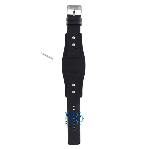 Fossil Fossil JR8416 Sport Davis Cup Watch Band Black Leather 24 mm