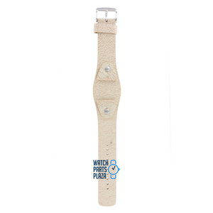 Fossil Fossil JR8481 Watch Band White Leather 24 mm