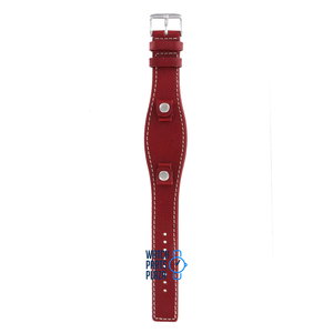 Fossil Fossil JR8511 Watch Band Red Leather 09 mm