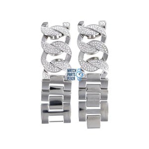 Michael Kors Michael Kors MK3079 Watch Band Grey Stainless Steel 19 mm