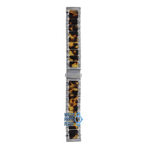 Michael Kors Michael Kors MK5051 Watch Band Brown Stainless Steel 20 mm