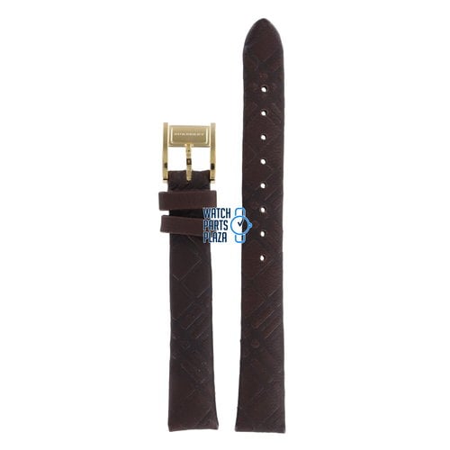Burberry Burberry BU2009 Watch Band Brown Leather 14 mm