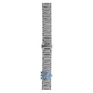 Burberry Burberry BU1056 Horlogeband Grijs Roestvrijstaal 18 mm