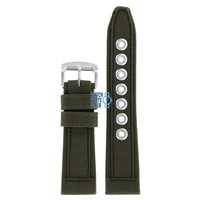Citizen AP4011-01W Military Horlogeband Groen Leer & Textiel 23 mm