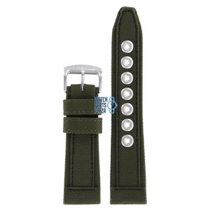 Citizen Citizen AP4011-01W Military Horlogeband Groen Leer & Textiel 23 mm