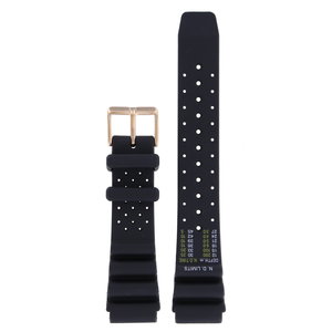 Citizen Citizen NY0082-17X & NY0083-14X Fugu Watch Band Black Silicone 20 mm