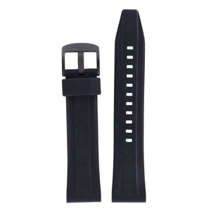 Seiko Seiko SKZ274 & SNN249 Horlogeband Zwart Siliconen 22 mm