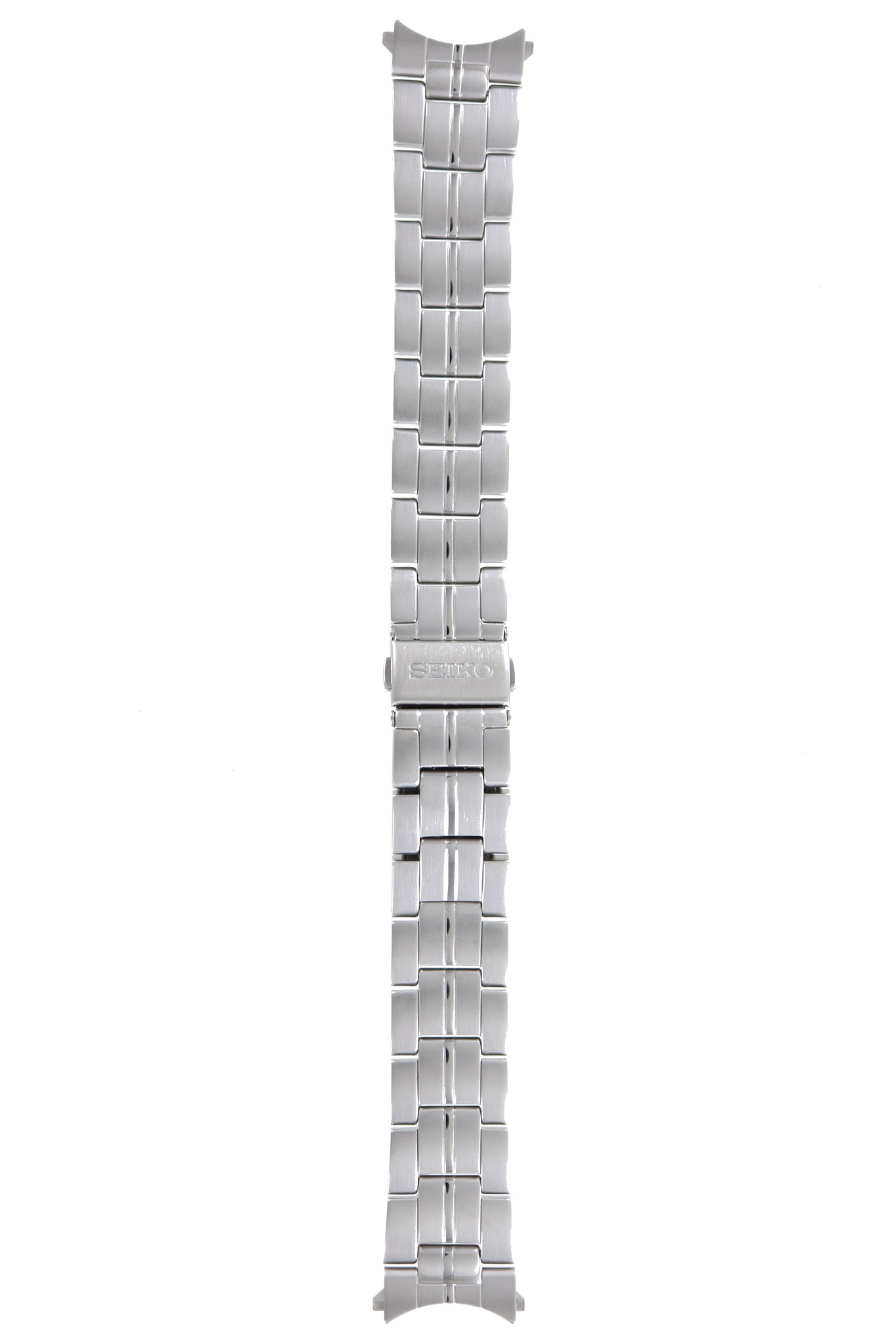 Seiko  - 7N43-0AR0 Watch Band Grey Stainless Steel 20 mm -  WatchPlaza