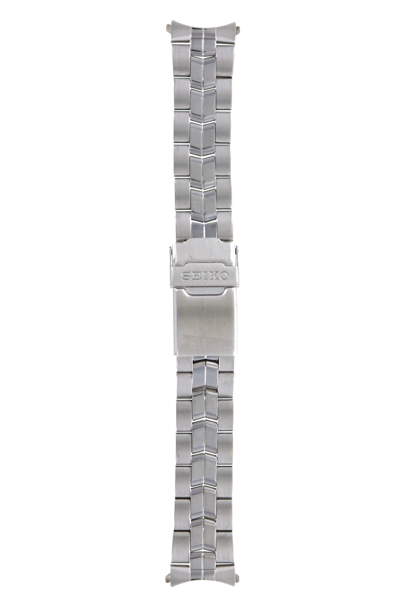 Seiko  - 8F32-0080 Watch Band Grey Stainless Steel 20 mm -  WatchPlaza