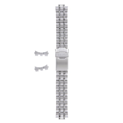 Seiko Seiko 4A5T1 .C.E - 7T92-0LH0 Horlogeband Grijs Roestvrijstaal 20 mm