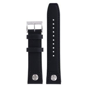 Seiko Seiko Z 22 - SNQ043 - 6A32-00E0 Horlogeband Zwart Leer 22 mm