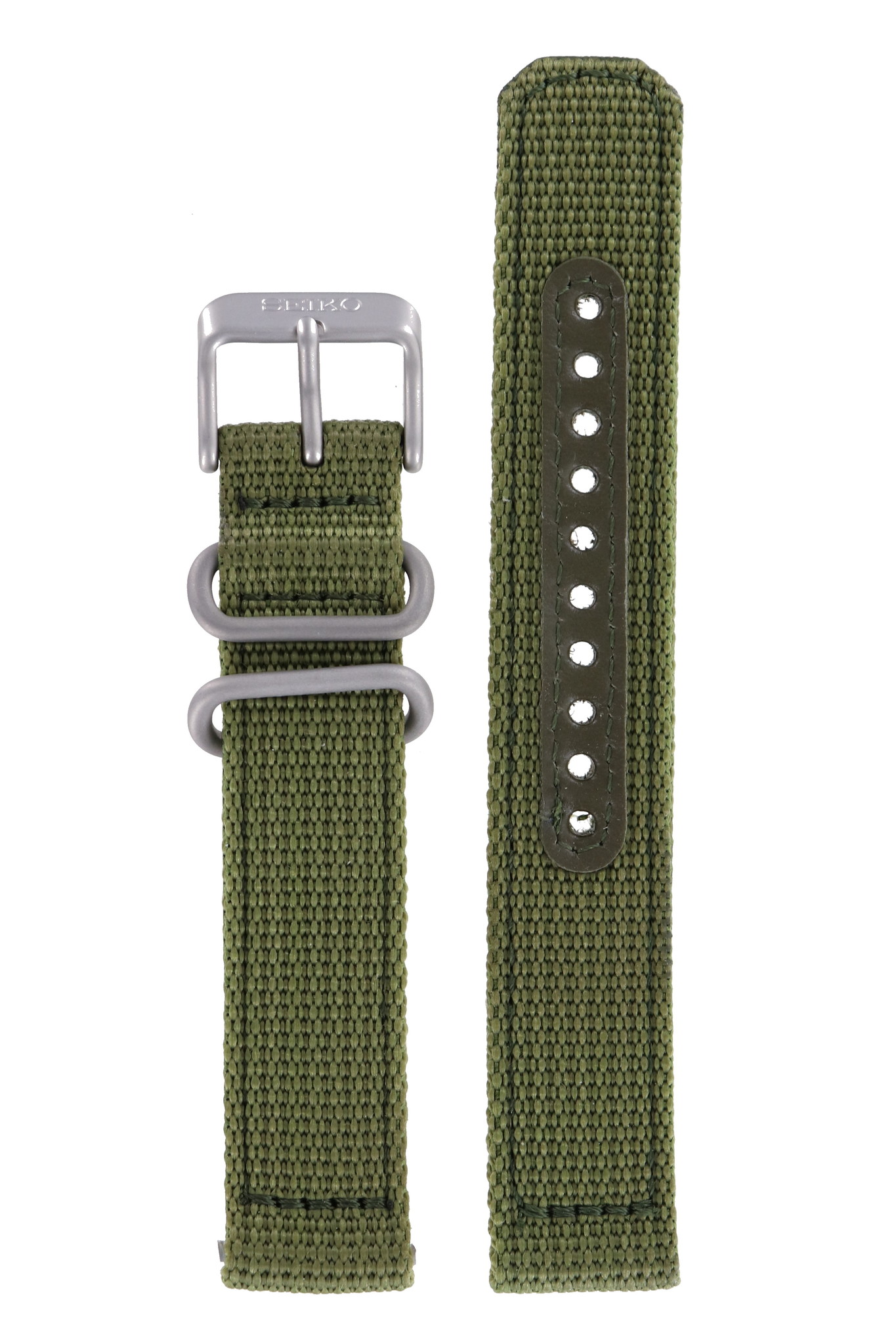 Seiko 7S26-02J0 - SNK805 / SNK813 / SNKN29 Watch Band Green Textile -  WatchPlaza
