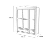 3 deurs kinderkast Emma