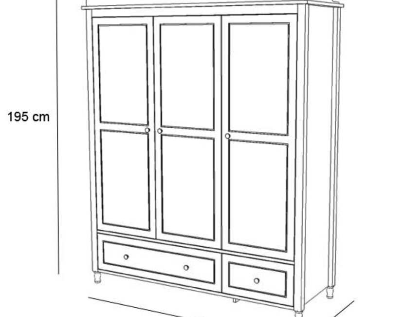 3 deurs kinderkast Emma