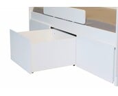 Bedbank Emma met 3 mega grote lades wit