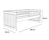 Bedbank Nanne met 3 SUPER grote lades