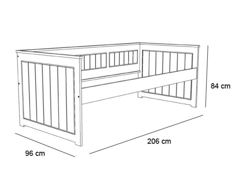 Bedbank Nanne met 3 SUPER grote lades