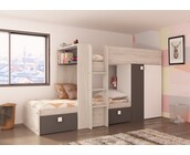 Stapelbed Maxim Antraciet