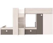 Stapelbed Maxim Antraciet