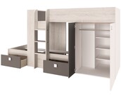 Stapelbed Maxim Antraciet