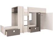 Stapelbed Maxim Antraciet