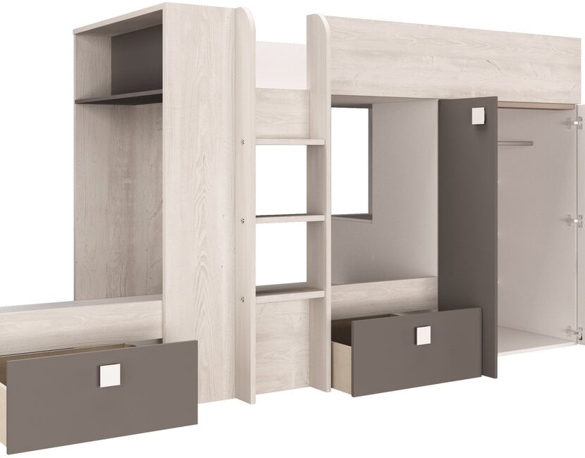 Stapelbed Maxim Antraciet