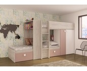 Stapelbed Maxim Antiek Roze