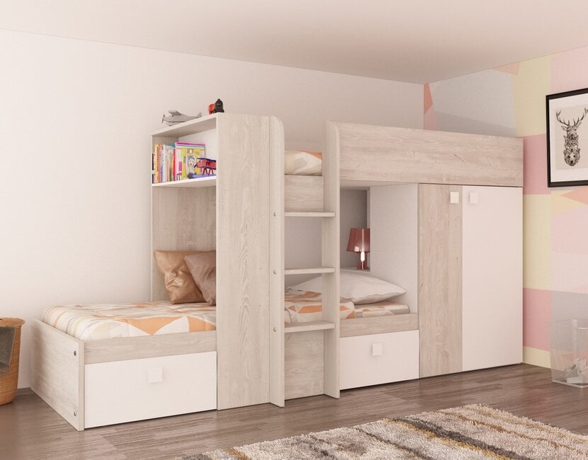 Stapelbed Maxim Grijseiken