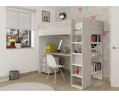 Jules Hoogslaper Basic - Wit & Grijs eiken