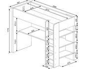 Jules Hoogslaper Basic - Wit & Grijs eiken