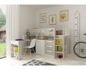 Yolo halfhoogslaper Wit & Grijs eiken