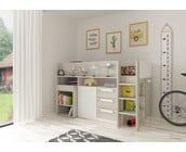 Yolo halfhoogslaper Wit & Grijs eiken