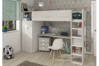 Jules Hoogslaper met kast - Grijs eiken