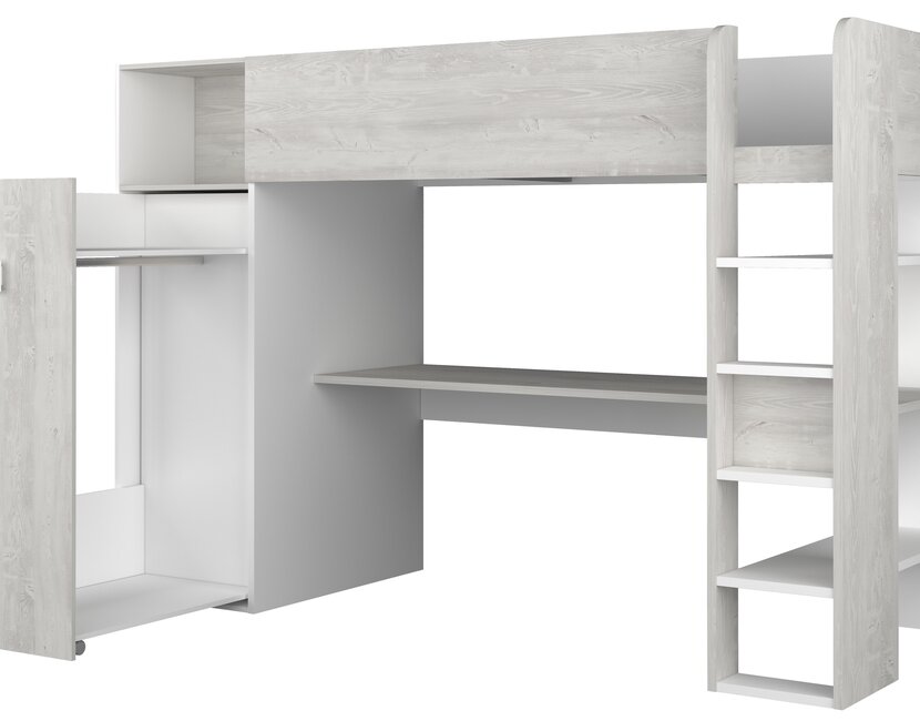 Jules Hoogslaper met kast - Grijs eiken