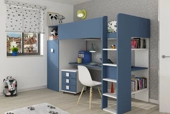 Jules Hoogslaper met kast - Blauw