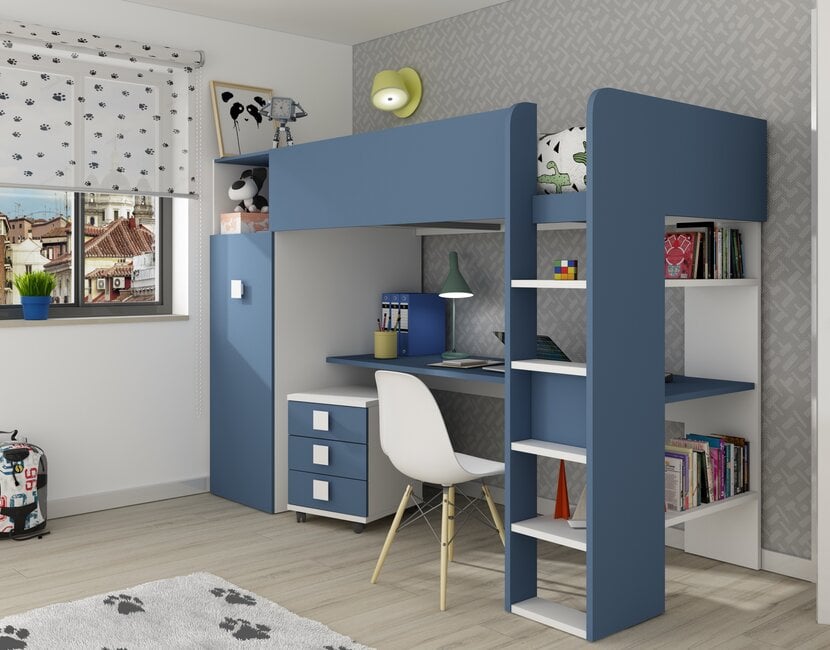 Jules Hoogslaper met kast - Blauw