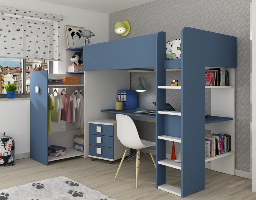 Jules Hoogslaper met kast - Blauw