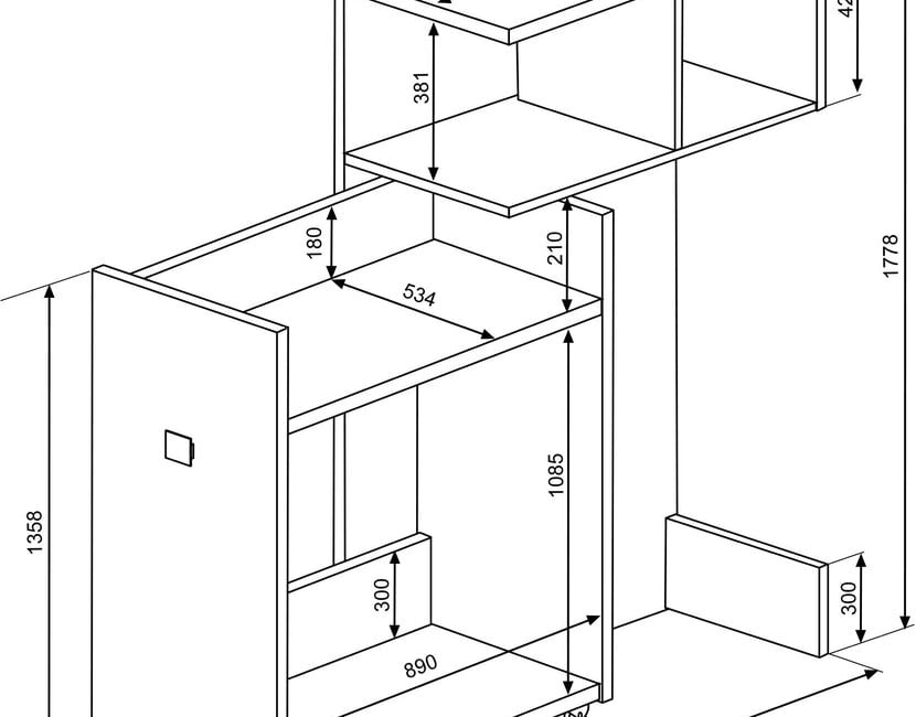 Jules Hoogslaper met kast - Roze